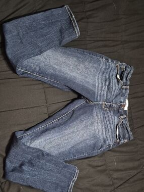 Womens Dark Blue Denim Jeans - Casual Skinny